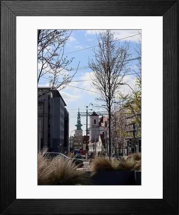 Framed Print : Old town of Bratislava, Slovakia on sunny spring day Framed Print : Old town of Bratislava, Slovakia on sunny spring day