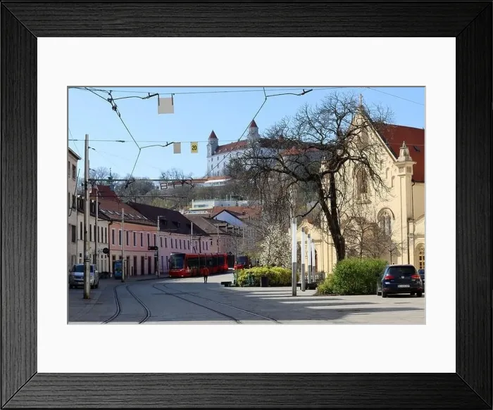 Framed Print : Old town of Bratislava, Slovakia on sunny spring day Framed Print : Old town of Bratislava, Slovakia on sunny spring day