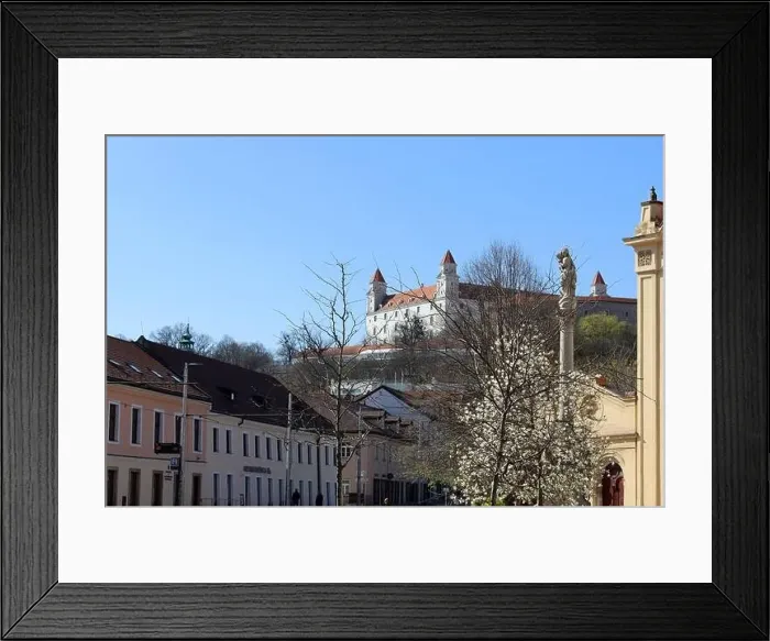 Framed Print : Old town of Bratislava, Slovakia on sunny spring day Framed Print : Old town of Bratislava, Slovakia on sunny spring day