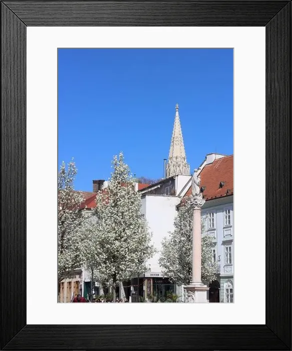 Framed Print : Old town of Bratislava, Slovakia on sunny spring day Framed Print : Old town of Bratislava, Slovakia on sunny spring day