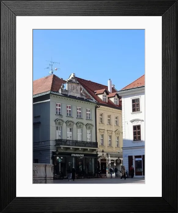Framed Print : Old town of Bratislava, Slovakia on sunny spring day Framed Print : Old town of Bratislava, Slovakia on sunny spring day