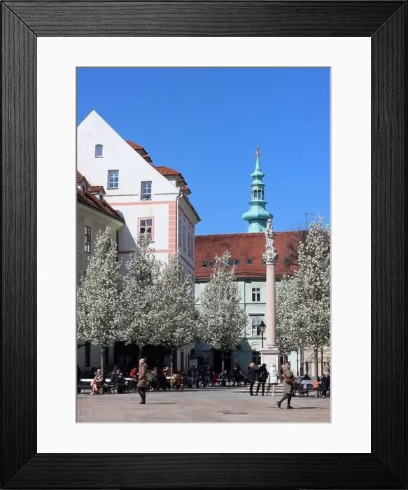 Framed Print : Old town of Bratislava, Slovakia on sunny spring day Framed Print : Old town of Bratislava, Slovakia on sunny spring day