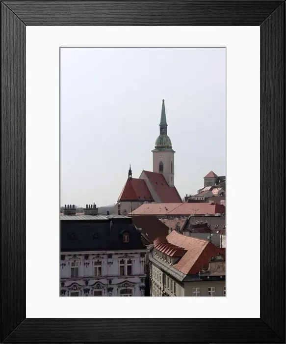 Framed Print : Old town of Bratislava, Slovakia on sunny spring day Framed Print : Old town of Bratislava, Slovakia on sunny spring day