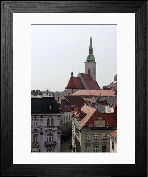 Framed Print : Old town of Bratislava, Slovakia on sunny spring day Framed Print : Old town of Bratislava, Slovakia on sunny spring day