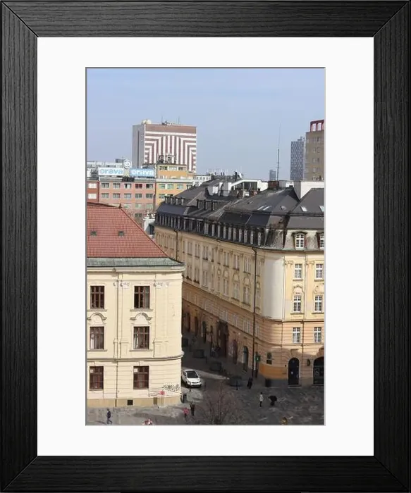 Framed Print : Beautiful tiny street in the old town of Bratislava, Slovakia. Architecture of Europe. Tourist destinations concept Framed Print : Beautiful tiny street in the old town of Bratislava, Slovakia. Architecture of Europe. Tourist destinations concept