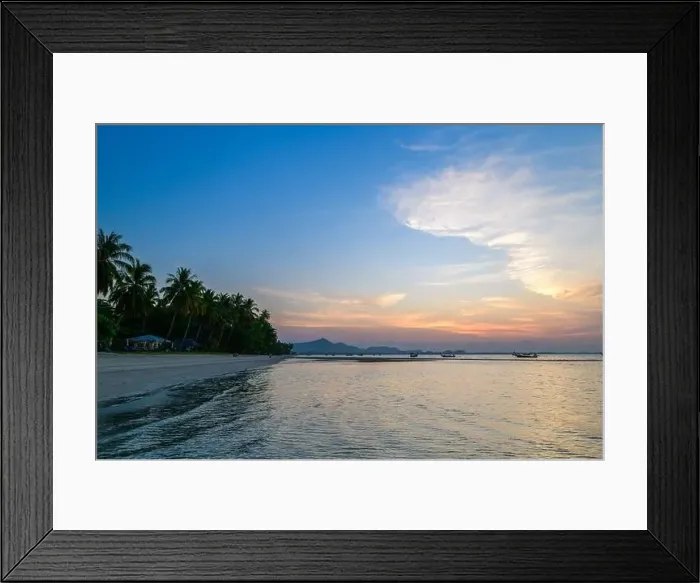 Framed Print : Landscape of koh Mook with beautiful sky and sunrise Framed Print : Landscape of koh Mook with beautiful sky and sunrise