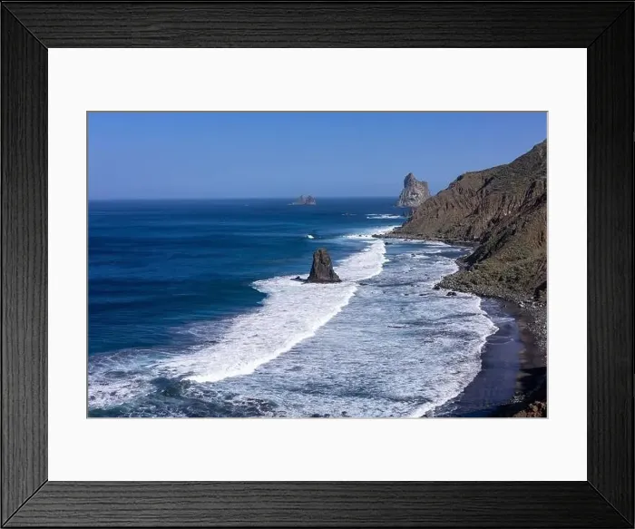 Framed Print : Landscape ocean and beach Framed Print : Landscape ocean and beach