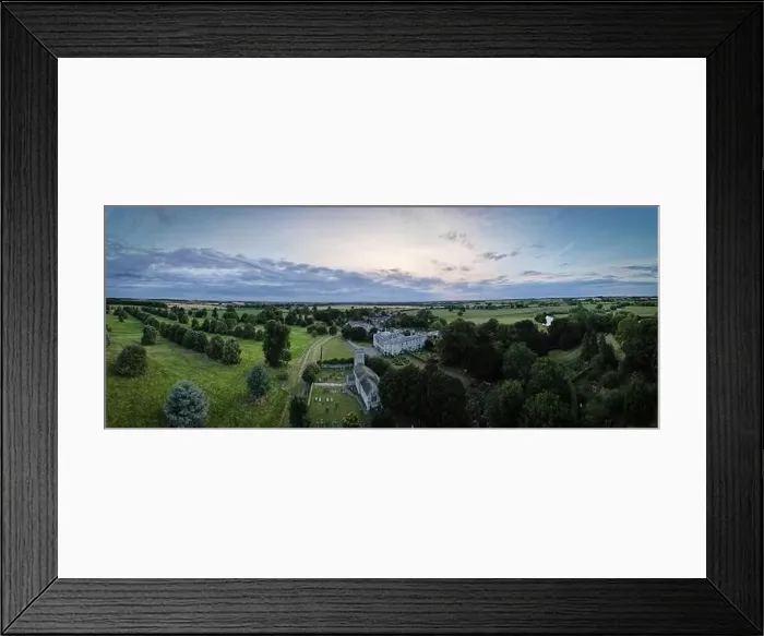 Framed Print : Newton Kyme Hall and Village Aerial Landscape Framed Print : Newton Kyme Hall and Village Aerial Landscape