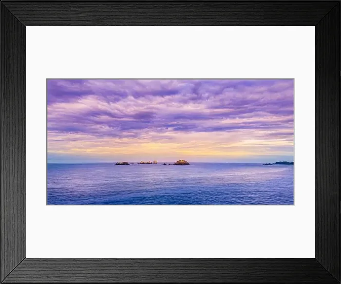 Framed Print : Panoramic view at dawn of Ixtapa Bay, where the waves were beginning to get stronger Framed Print : Panoramic view at dawn of Ixtapa Bay, where the waves were beginning to get stronger
