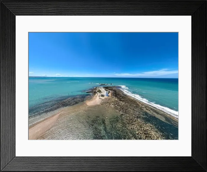 Framed Print : aerial view of the castle of Sancti Petri in the municipality of San Fernando, Cadiz