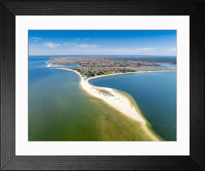 Framed Print : aerial view of red cedar point in hamptons bays Framed Print : aerial view of red cedar point in hamptons bays