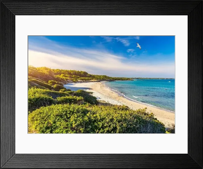 Framed Print : View of Baia dei Turchi, Puglia region Framed Print : View of Baia dei Turchi, Puglia region