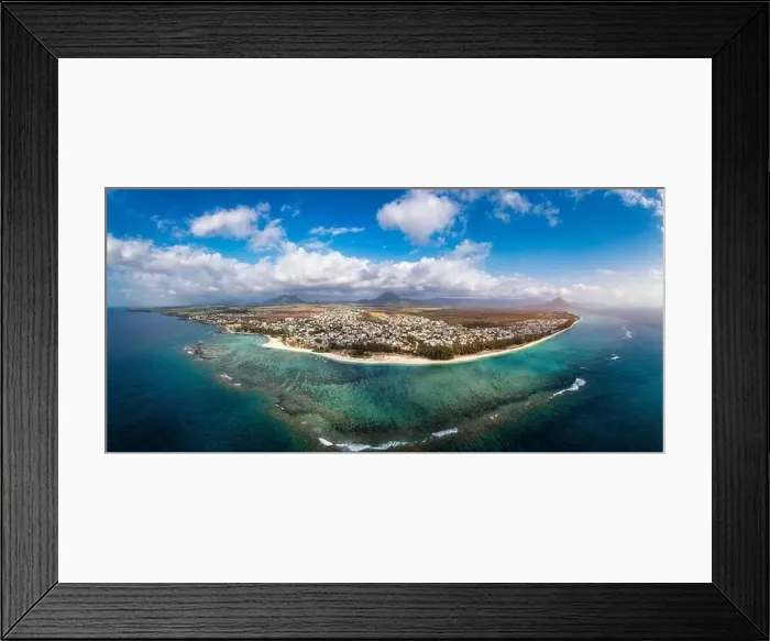 Framed Print : Beautiful Mauritius Island with gorgeous beach Flic en Flac Framed Print : Beautiful Mauritius Island with gorgeous beach Flic en Flac