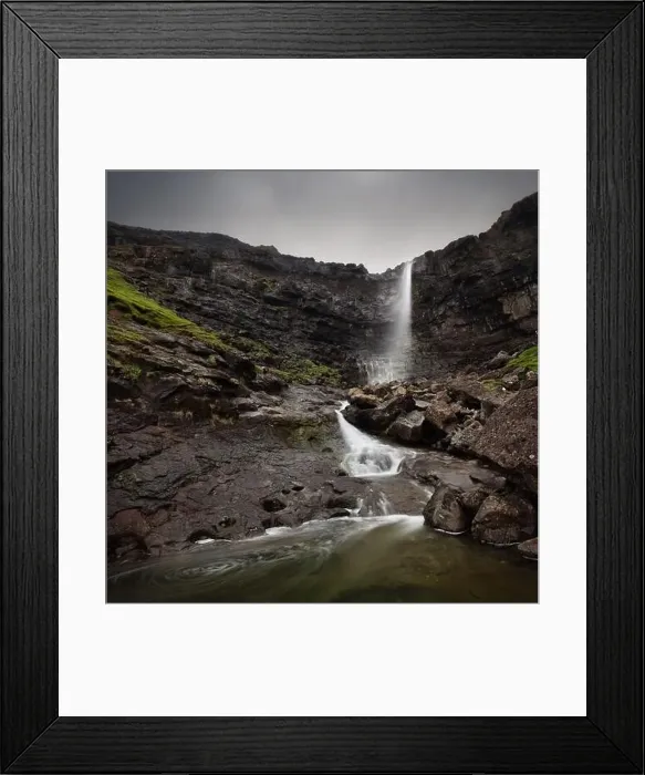 Framed Print : The Fossa Waterfall on island Bordoy Framed Print : The Fossa Waterfall on island Bordoy