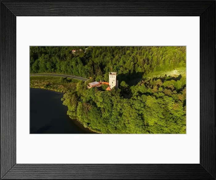 Framed Print : Medieval Tropsztyn Castle on Dunajec River in Lesser Poland. Aerial drone view Framed Print : Medieval Tropsztyn Castle on Dunajec River in Lesser Poland. Aerial drone view