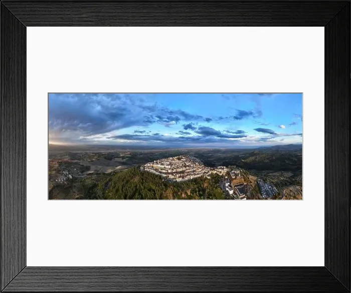 Framed Print : Aerial view of Rotondella, one of the most beautiful villages in Italy Framed Print : Aerial view of Rotondella, one of the most beautiful villages in Italy