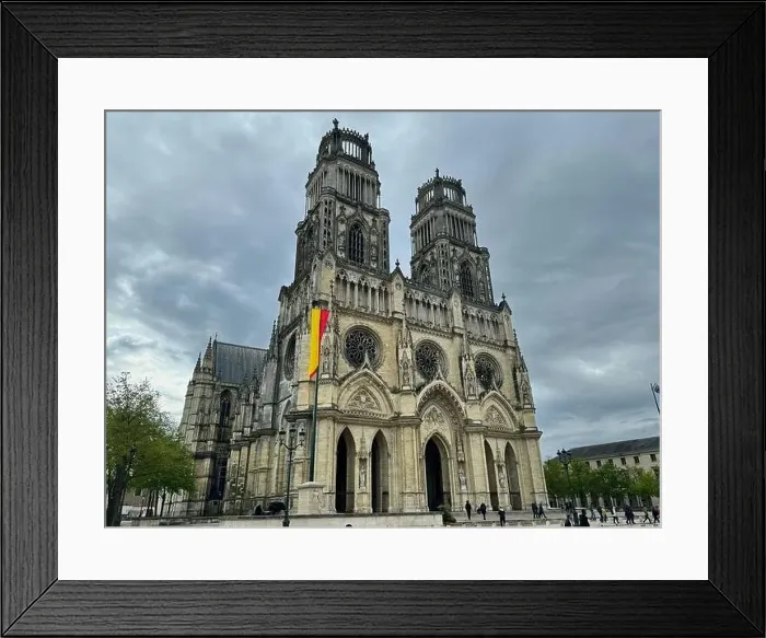 Framed Print : drone photo Orléans cathedral Orléans France Europe Framed Print : drone photo Orléans cathedral Orléans France Europe