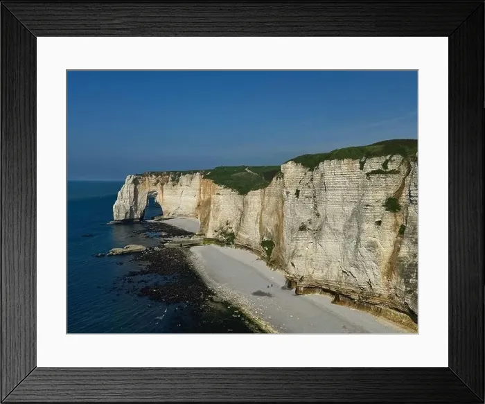 Framed Print : drone photo Etretat France Europe Framed Print : drone photo Etretat France Europe