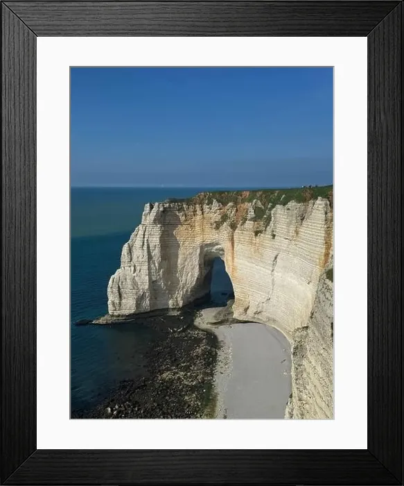 Framed Print : drone photo Etretat France Europe Framed Print : drone photo Etretat France Europe