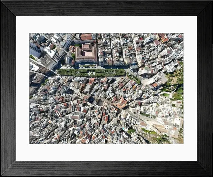 Framed Print : Cityscape of Gravina in Puglia town. Attractive spring landscape of Apulia, Italy, Europe