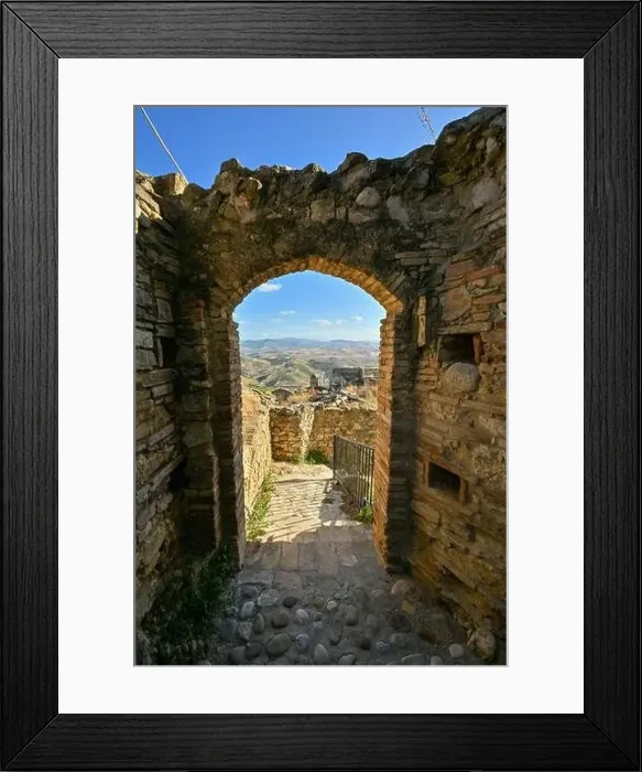 Framed Print : The abandoned village of Craco, Basilicata region, Italy Framed Print : The abandoned village of Craco, Basilicata region, Italy