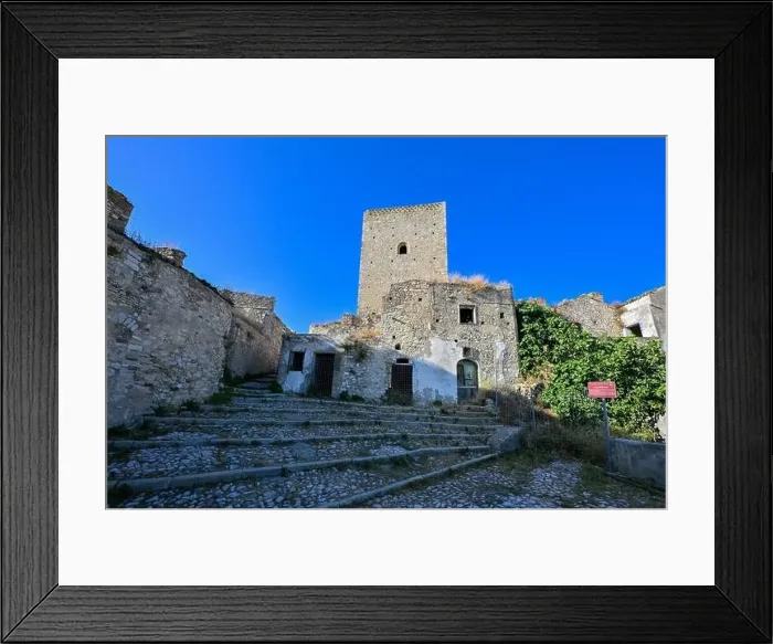Framed Print : The abandoned village of Craco, Basilicata region, Italy Framed Print : The abandoned village of Craco, Basilicata region, Italy