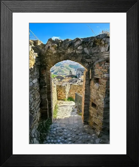 Framed Print : The abandoned village of Craco, Basilicata region, Italy Framed Print : The abandoned village of Craco, Basilicata region, Italy