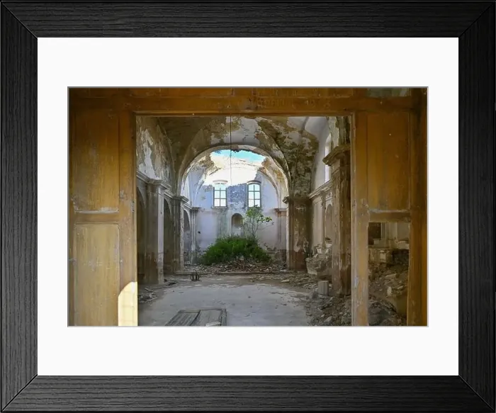 Framed Print : The abandoned village of Craco, Basilicata region, Italy Framed Print : The abandoned village of Craco, Basilicata region, Italy