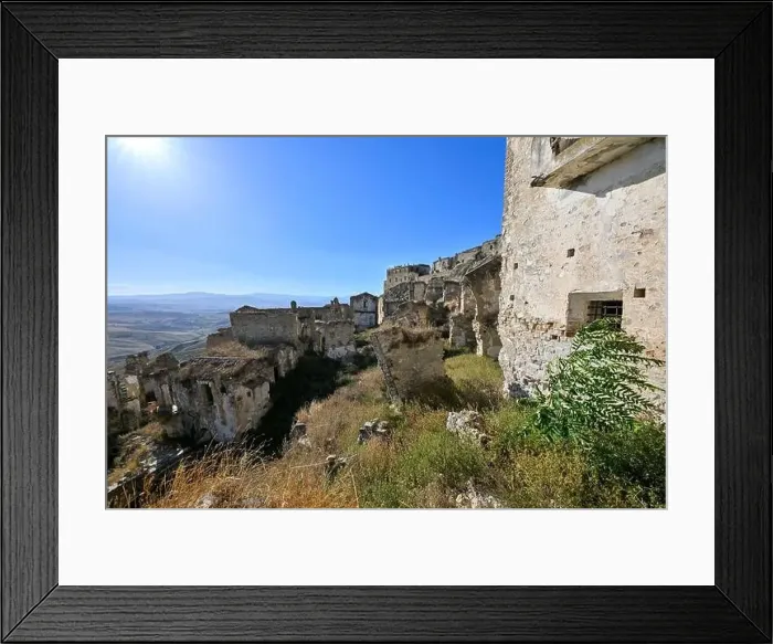 Framed Print : The abandoned village of Craco, Basilicata region, Italy Framed Print : The abandoned village of Craco, Basilicata region, Italy