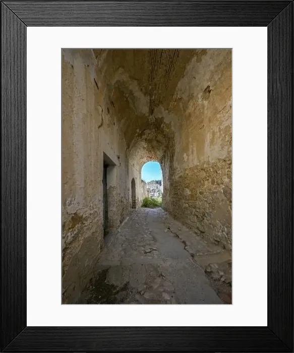 Framed Print : The abandoned village of Craco, Basilicata region, Italy Framed Print : The abandoned village of Craco, Basilicata region, Italy