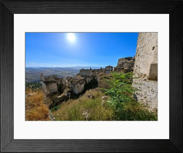 Framed Print : The abandoned village of Craco, Basilicata region, Italy Framed Print : The abandoned village of Craco, Basilicata region, Italy