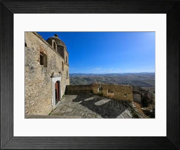 Framed Print : The abandoned village of Craco, Basilicata region, Italy Framed Print : The abandoned village of Craco, Basilicata region, Italy