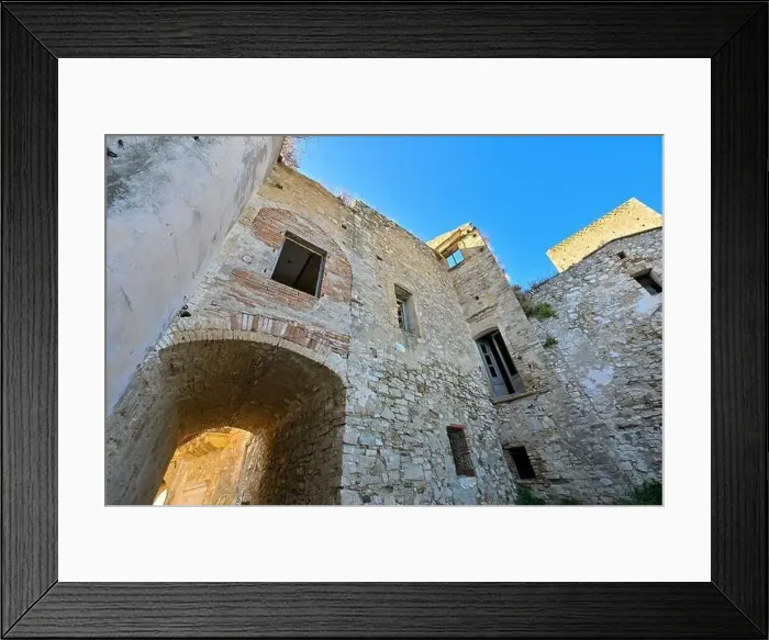 Framed Print : The abandoned village of Craco, Basilicata region, Italy Framed Print : The abandoned village of Craco, Basilicata region, Italy
