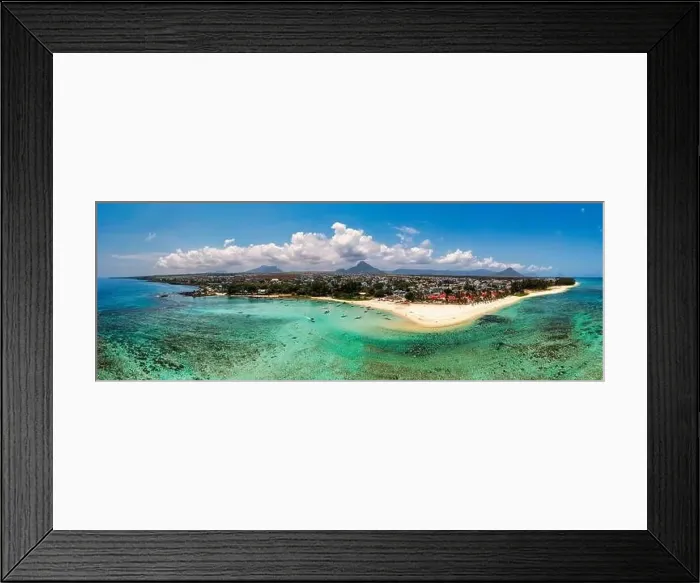 Framed Print : Beautiful Mauritius Island with gorgeous beach Flic en Flac Framed Print : Beautiful Mauritius Island with gorgeous beach Flic en Flac