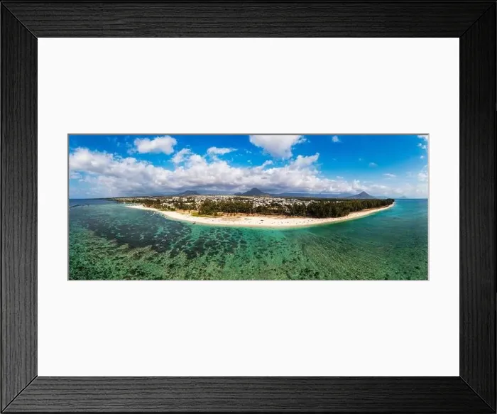 Framed Print : Beautiful Mauritius Island with gorgeous beach Flic en Flac Framed Print : Beautiful Mauritius Island with gorgeous beach Flic en Flac