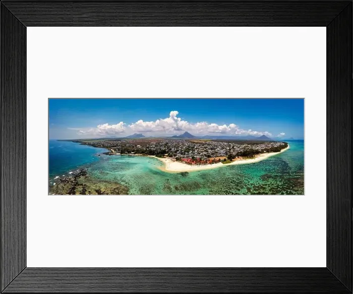 Framed Print : Beautiful Mauritius Island with gorgeous beach Flic en Flac Framed Print : Beautiful Mauritius Island with gorgeous beach Flic en Flac