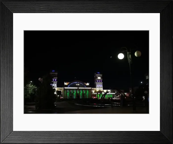 Framed Print : Cathedral Blagoveschensky illuminated at night in Kharkov, Ukraine. High quality photo Framed Print : Cathedral Blagoveschensky illuminated at night in Kharkov, Ukraine. High quality photo