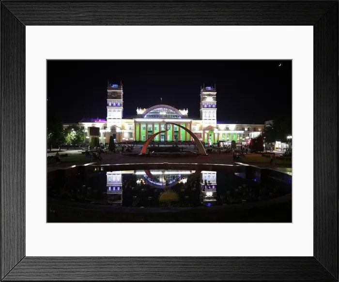 Framed Print : Cathedral Blagoveschensky illuminated at night in Kharkov, Ukraine. High quality photo Framed Print : Cathedral Blagoveschensky illuminated at night in Kharkov, Ukraine. High quality photo