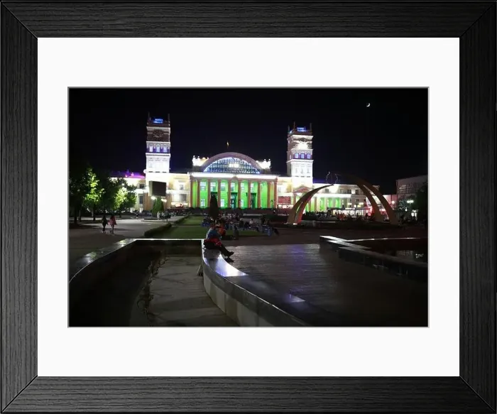 Framed Print : Cathedral Blagoveschensky illuminated at night in Kharkov, Ukraine. High quality photo Framed Print : Cathedral Blagoveschensky illuminated at night in Kharkov, Ukraine. High quality photo