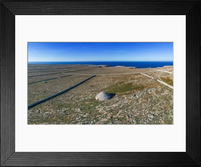 Framed Print : A view of the typical stone walls and fields encasing the historic Talayot stone houses on Menorca Island in Spain Framed Print : A view of the typical stone walls and fields encasing the historic Talayot stone houses on Menorca Island in Spain