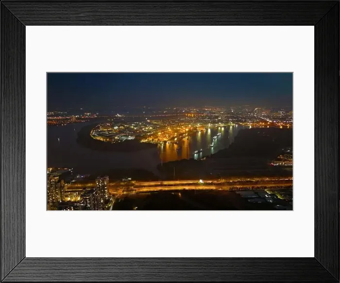 Framed Print : Aerial view from drone of Ho Chi Minh city port Framed Print : Aerial view from drone of Ho Chi Minh city port