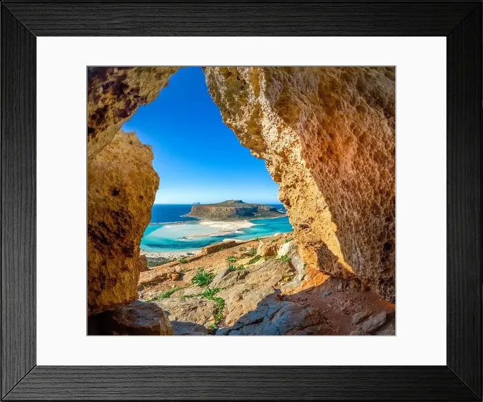 Framed Print : Amazing view of Balos Lagoon with magical turquoise waters Framed Print : Amazing view of Balos Lagoon with magical turquoise waters