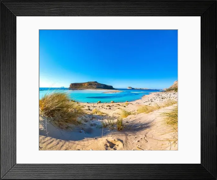 Framed Print : Amazing view of Balos Lagoon with magical turquoise waters Framed Print : Amazing view of Balos Lagoon with magical turquoise waters