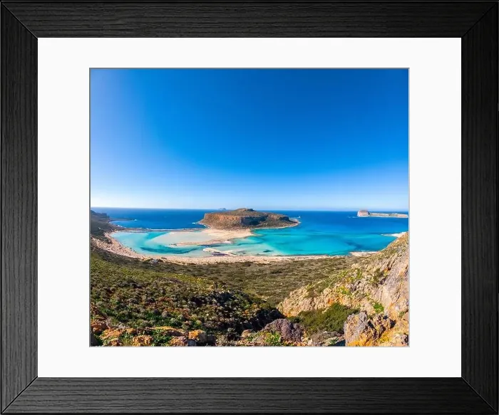 Framed Print : Amazing view of Balos Lagoon with magical turquoise waters