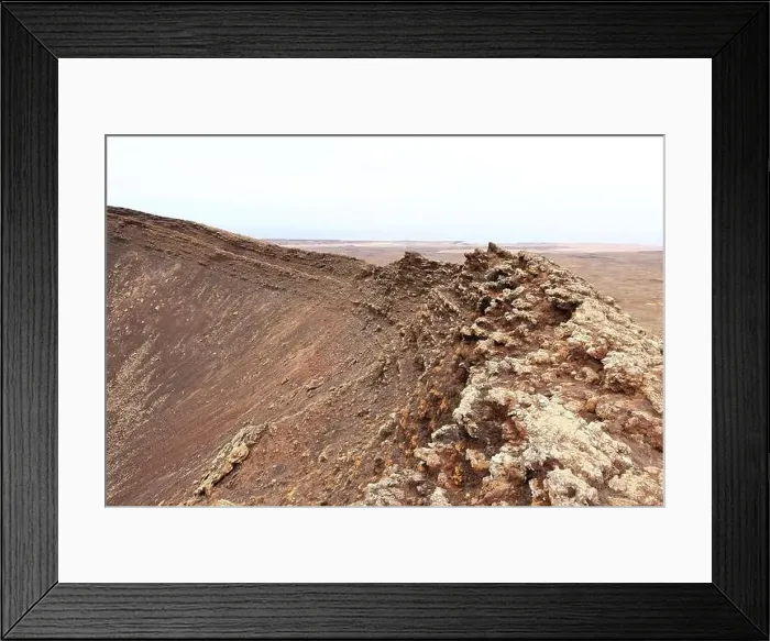 Framed Print : the Dramatic volcanic red deserted crater of Calderon Hondo volcano near to Corralejo, Fuerteventura. Canary Islands Framed Print : the Dramatic volcanic red deserted crater of Calderon Hondo volcano near to Corralejo, Fuerteventura. Canary Islands