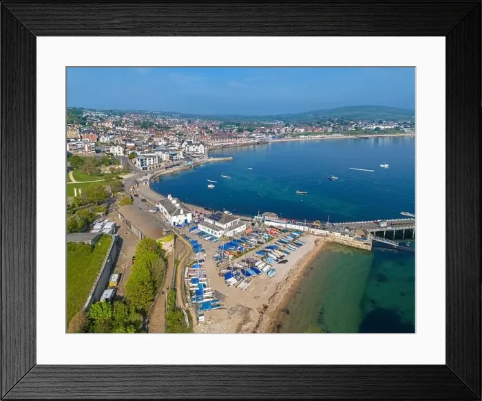 Framed Print : Swanage, Dorset. United Kingdom. Spring time Aerial image of one of Southern Englands finest coastal Towns. 9th May 2024 Framed Print : Swanage, Dorset. United Kingdom. Spring time Aerial image of one of Southern Englands finest coastal Towns. 9th May 2024
