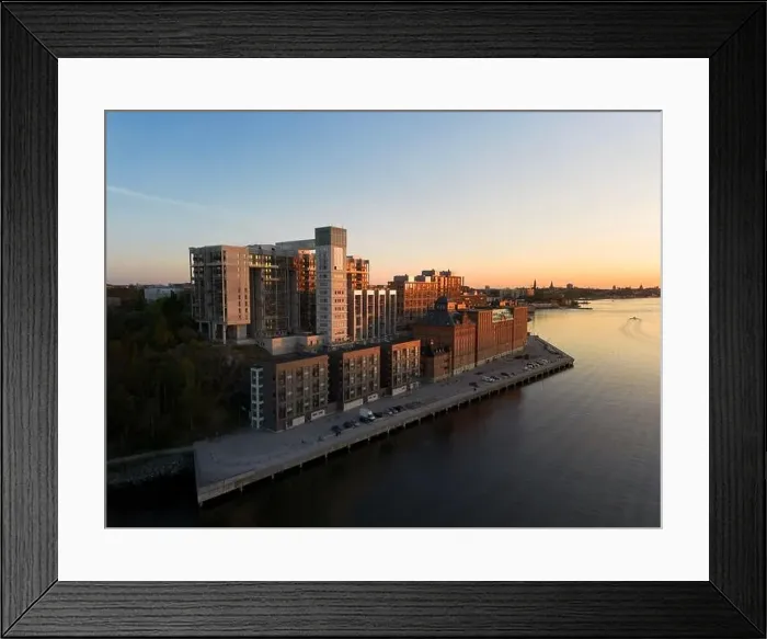 Framed Print : Aerial view of Kvarnholmen, residential district in Nacka Framed Print : Aerial view of Kvarnholmen, residential district in Nacka