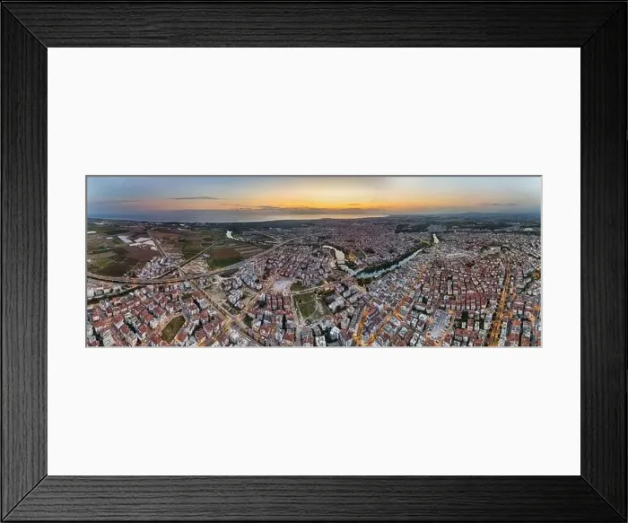 Framed Print : Aerial view of the city of Manavgat Framed Print : Aerial view of the city of Manavgat