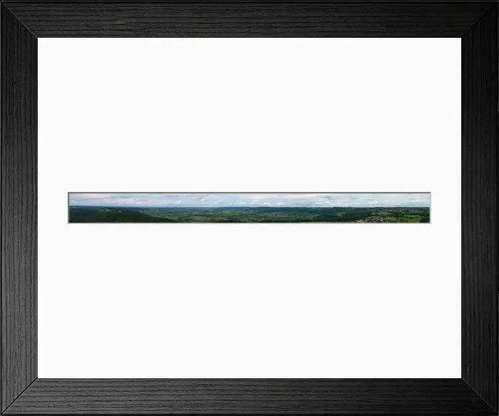 Framed Print : Panoramic shot with villages and forest in Baden Wuerttemberg by drone Framed Print : Panoramic shot with villages and forest in Baden Wuerttemberg by drone