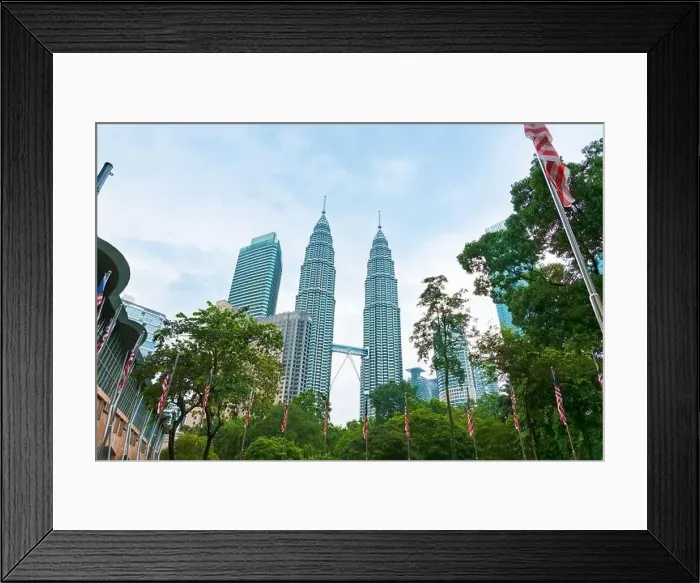 Framed Print : Petronas Twin Tower Tallest Skyscrapers Building with Cityscape in Malaysia Framed Print : Petronas Twin Tower Tallest Skyscrapers Building with Cityscape in Malaysia